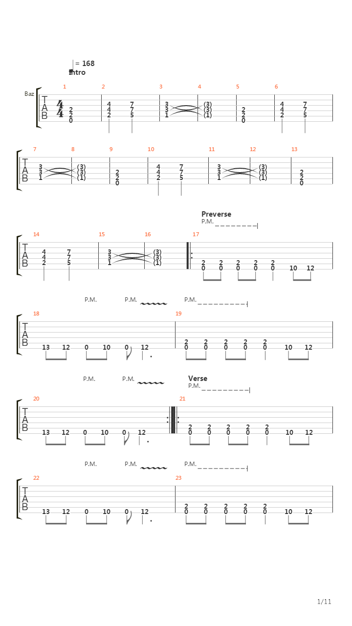 Salvo吉他谱