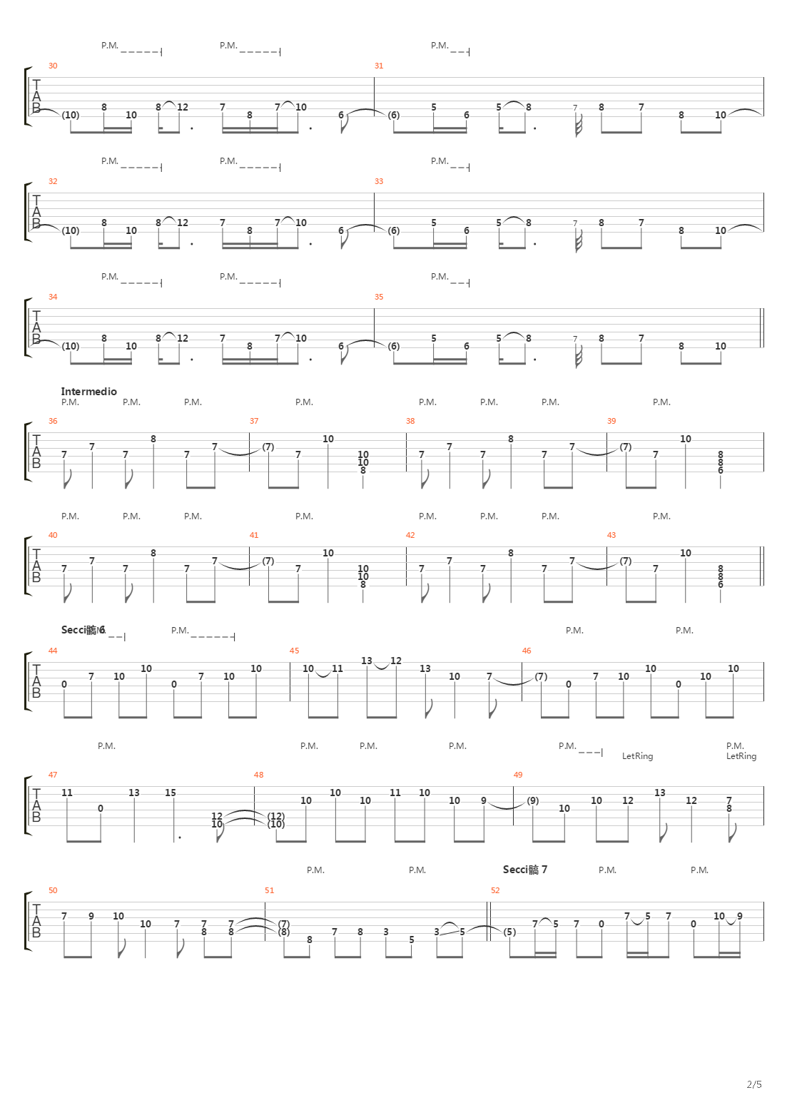 Cabs吉他谱