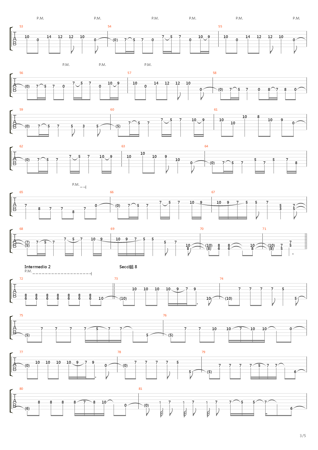 Cabs吉他谱