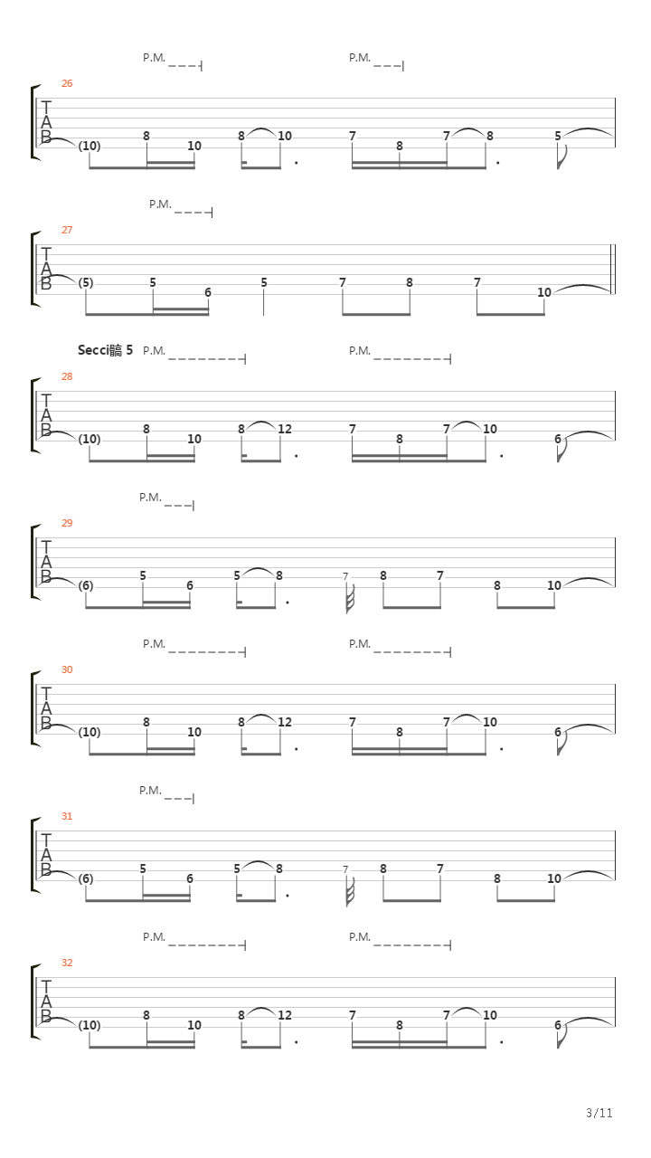 Cabs吉他谱