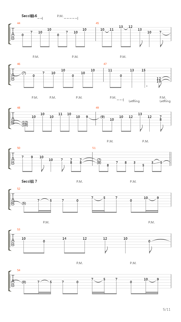 Cabs吉他谱