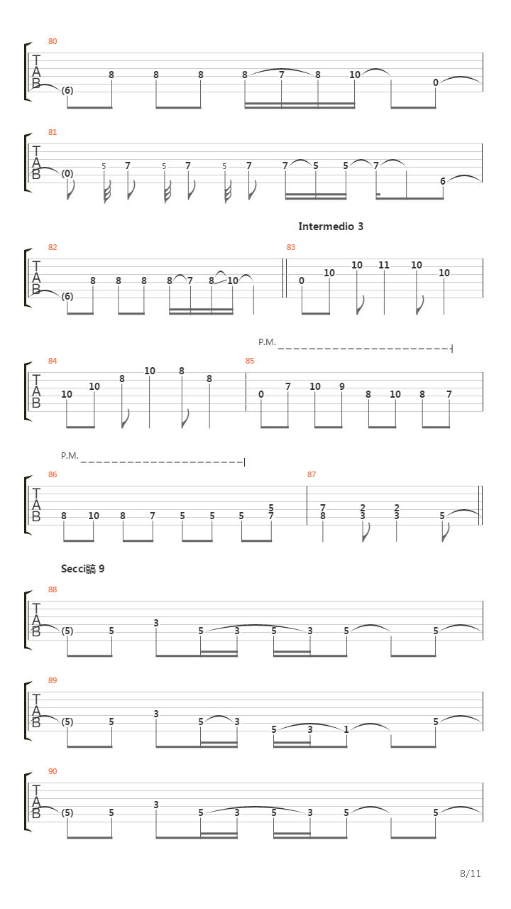 Cabs吉他谱