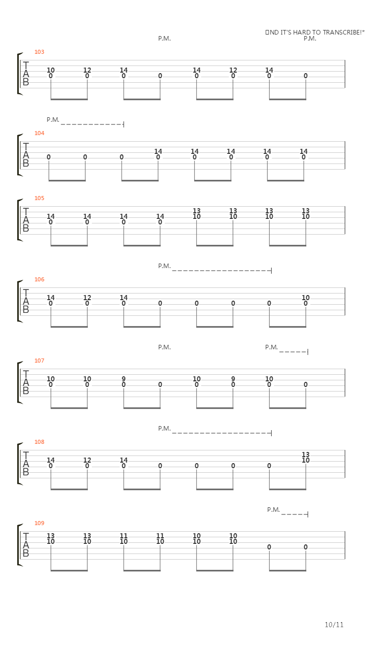 Cabs吉他谱