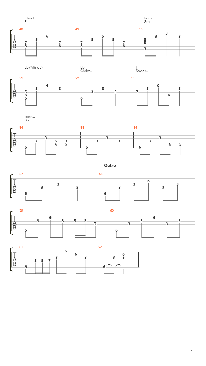 Silent Night吉他谱