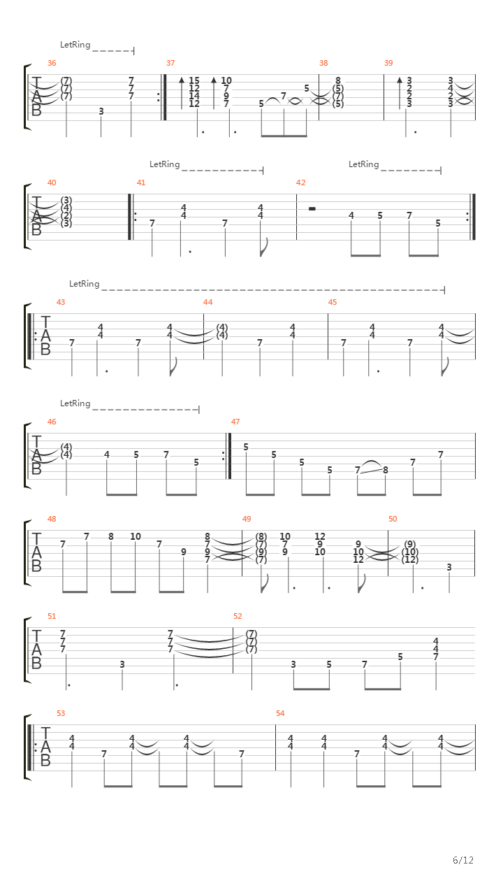 Earthen吉他谱