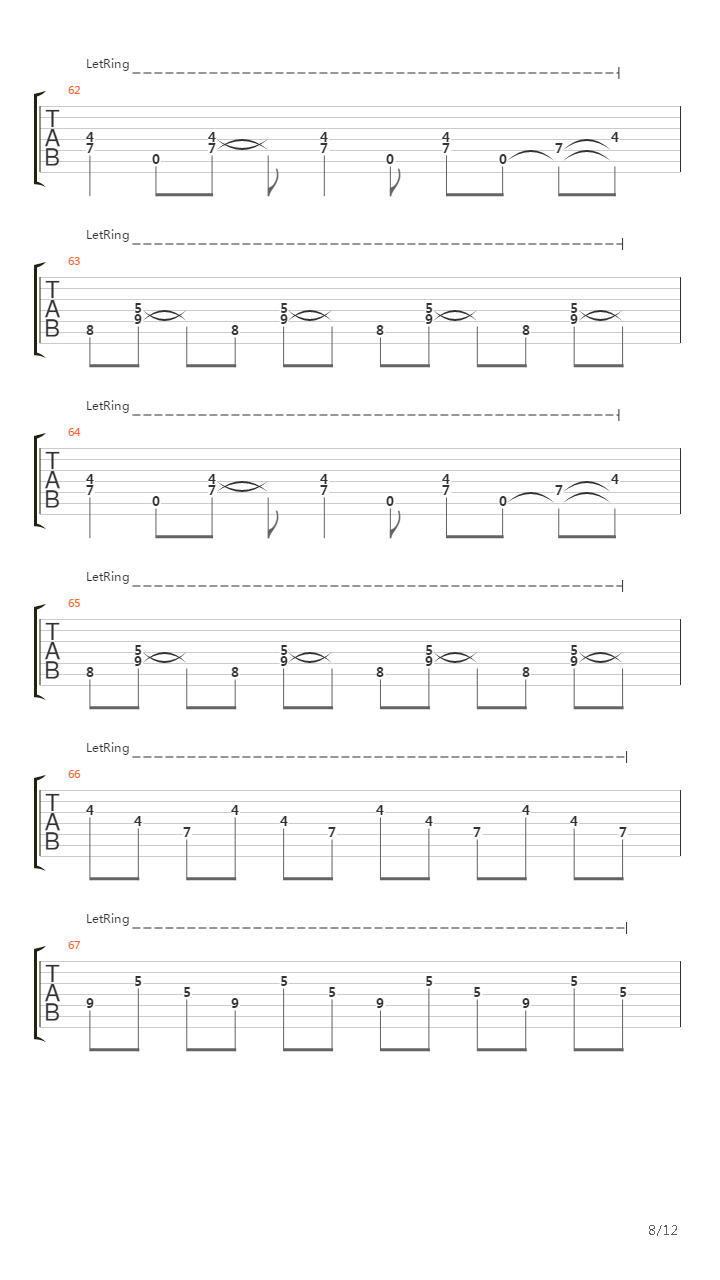 Earthen吉他谱