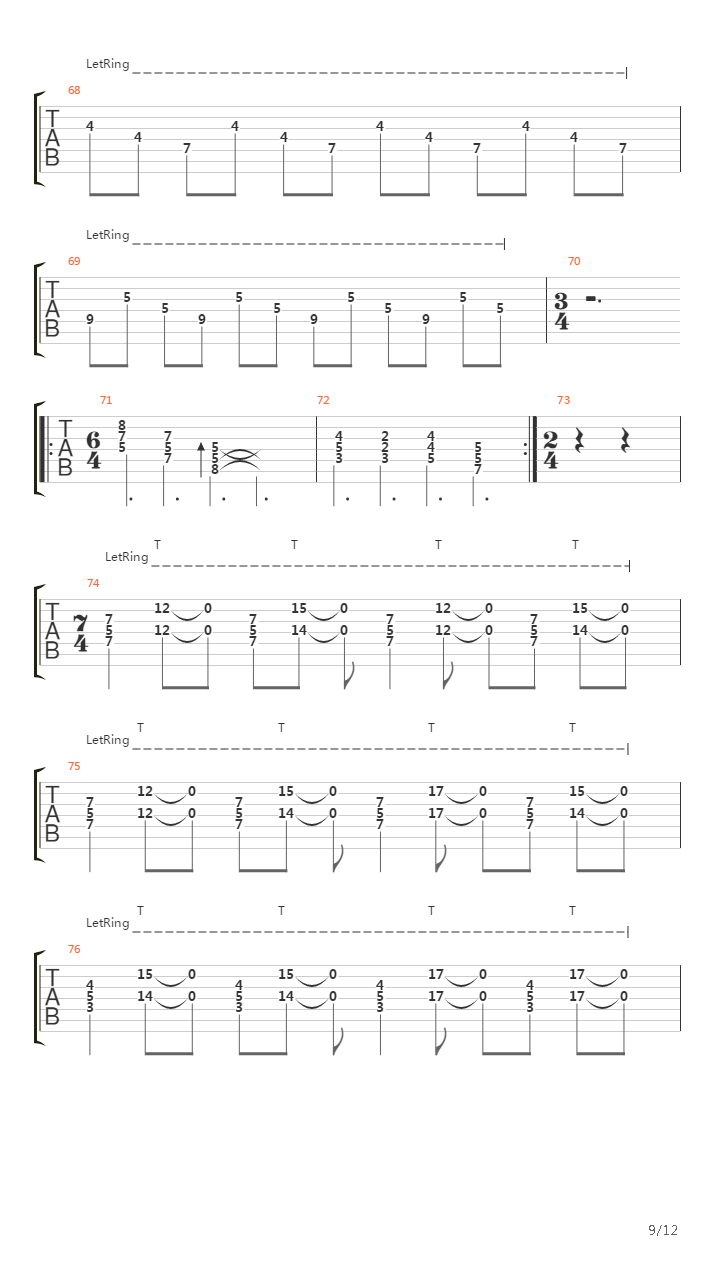 Earthen吉他谱