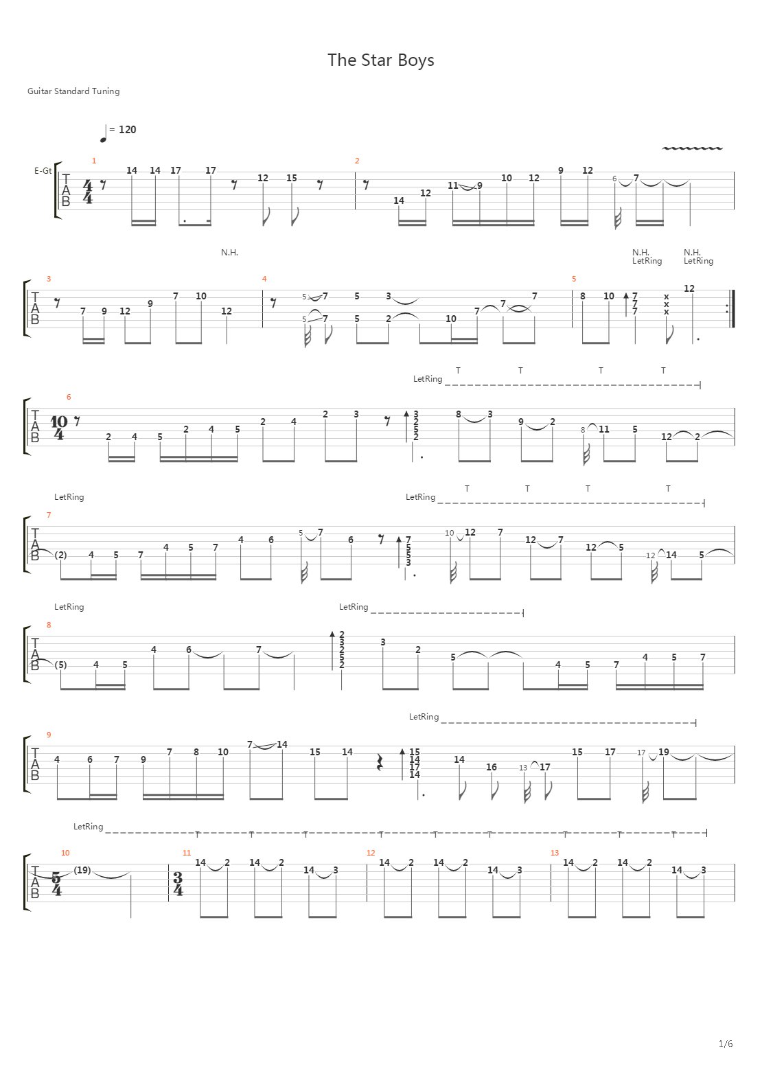 The Star Boys吉他谱