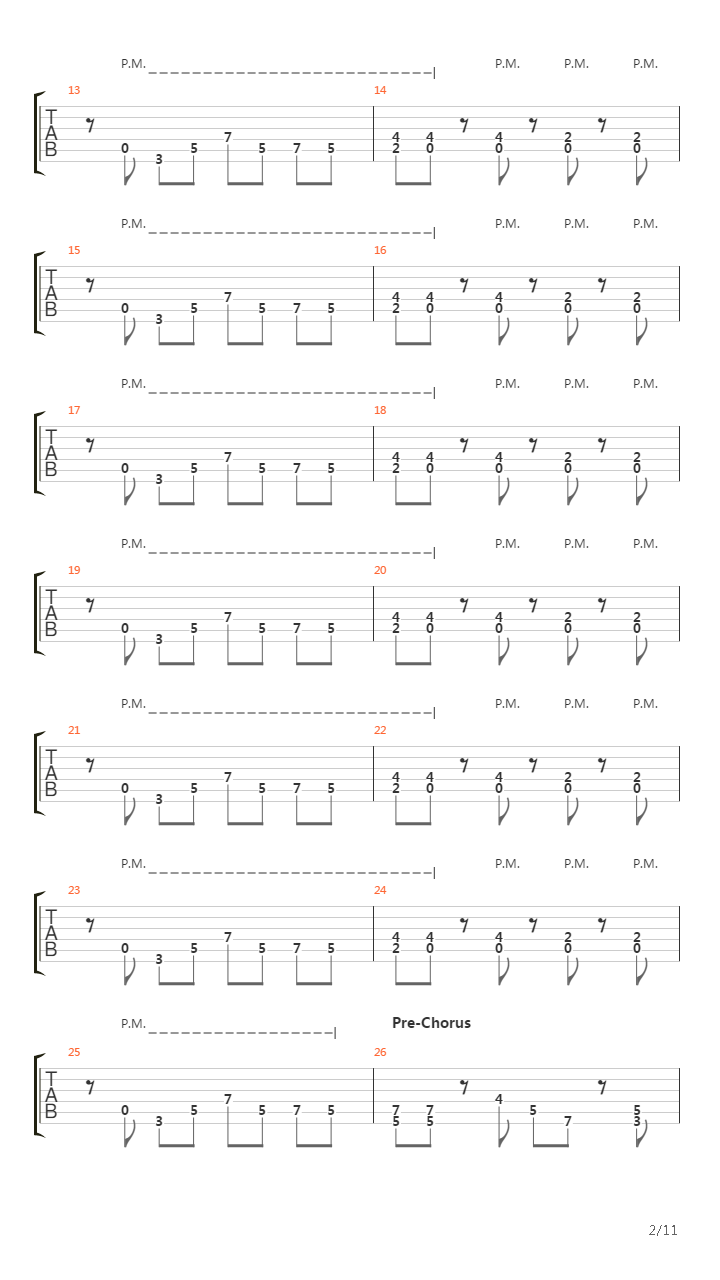 Crossing The Frame吉他谱
