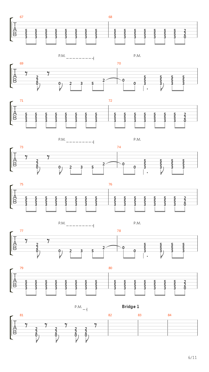 Crossing The Frame吉他谱