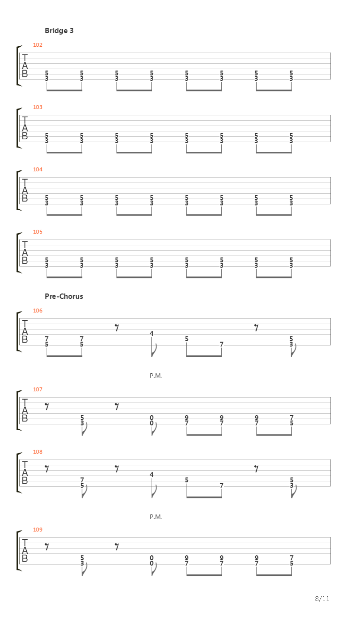 Crossing The Frame吉他谱