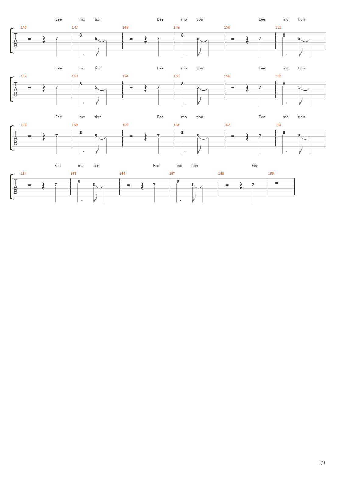 Emotion吉他谱