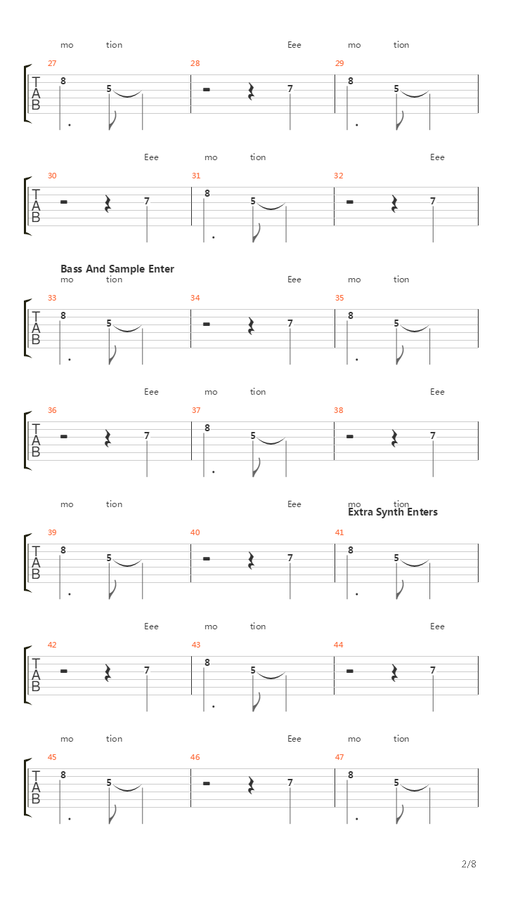 Emotion吉他谱