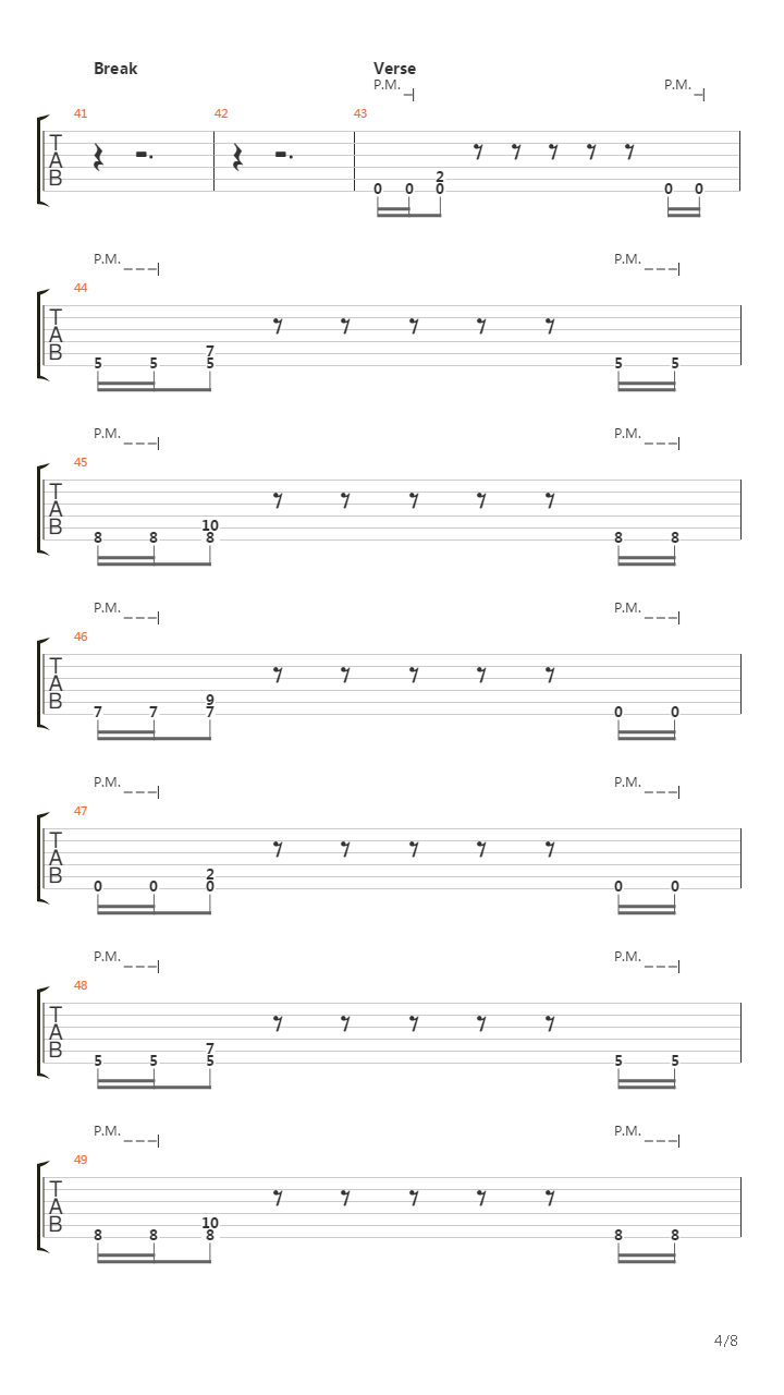 Misery In Me吉他谱