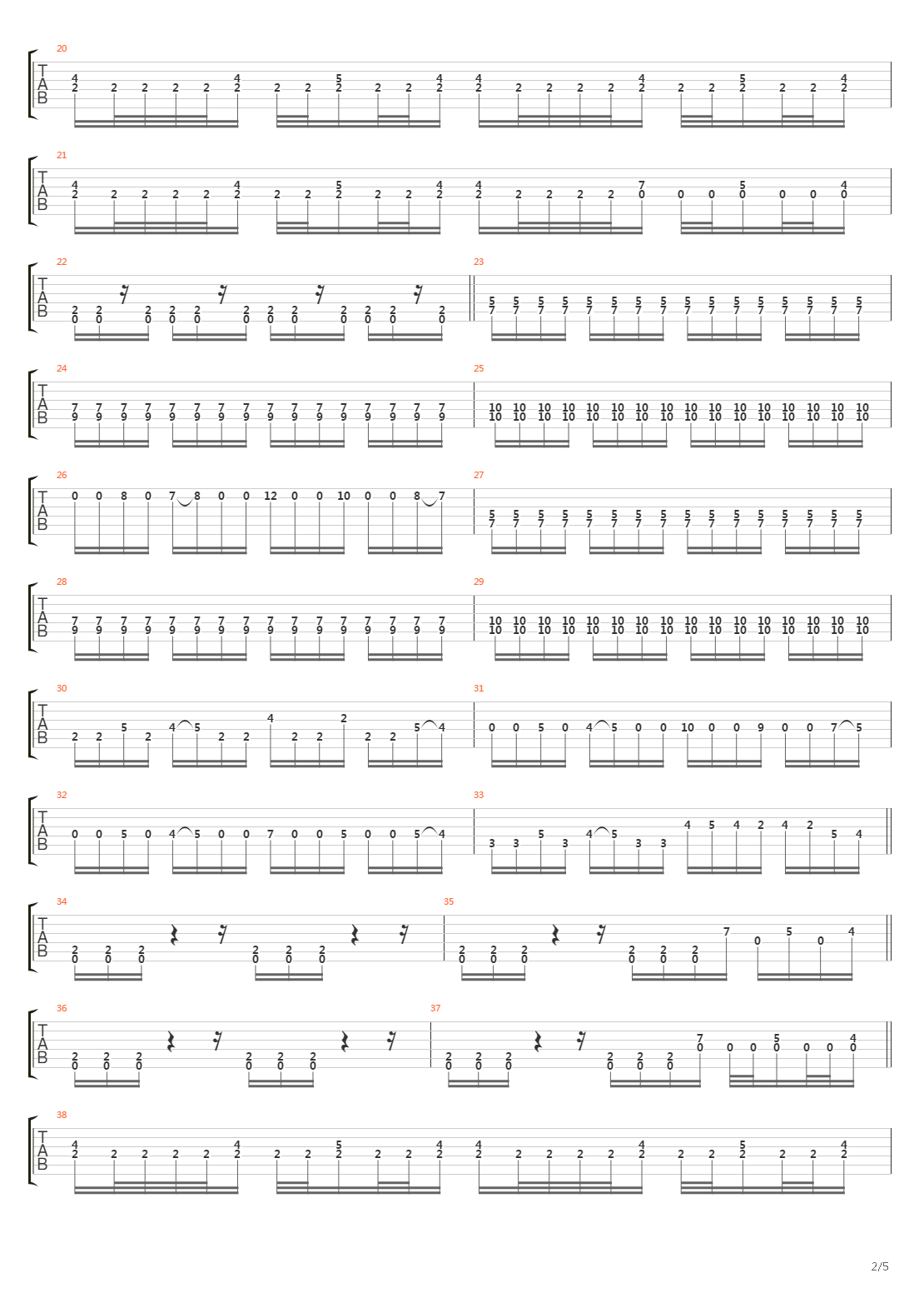 Monochromatic Stains吉他谱