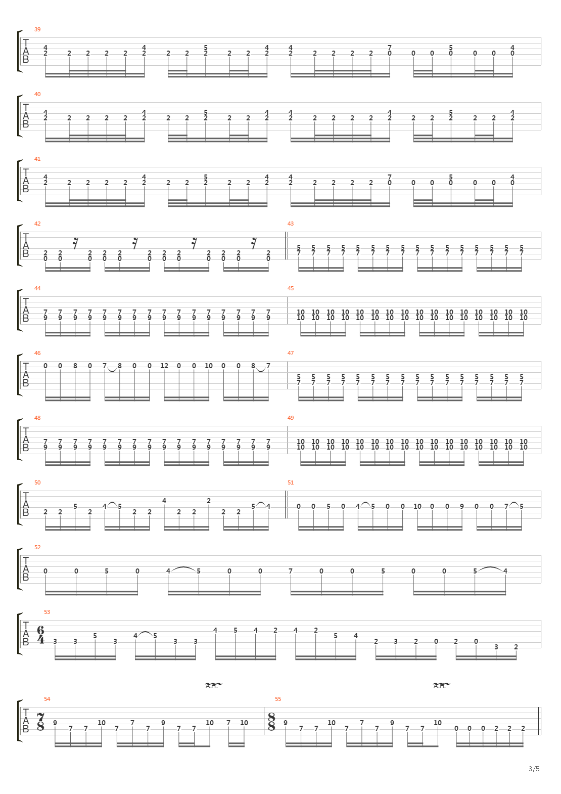 Monochromatic Stains吉他谱