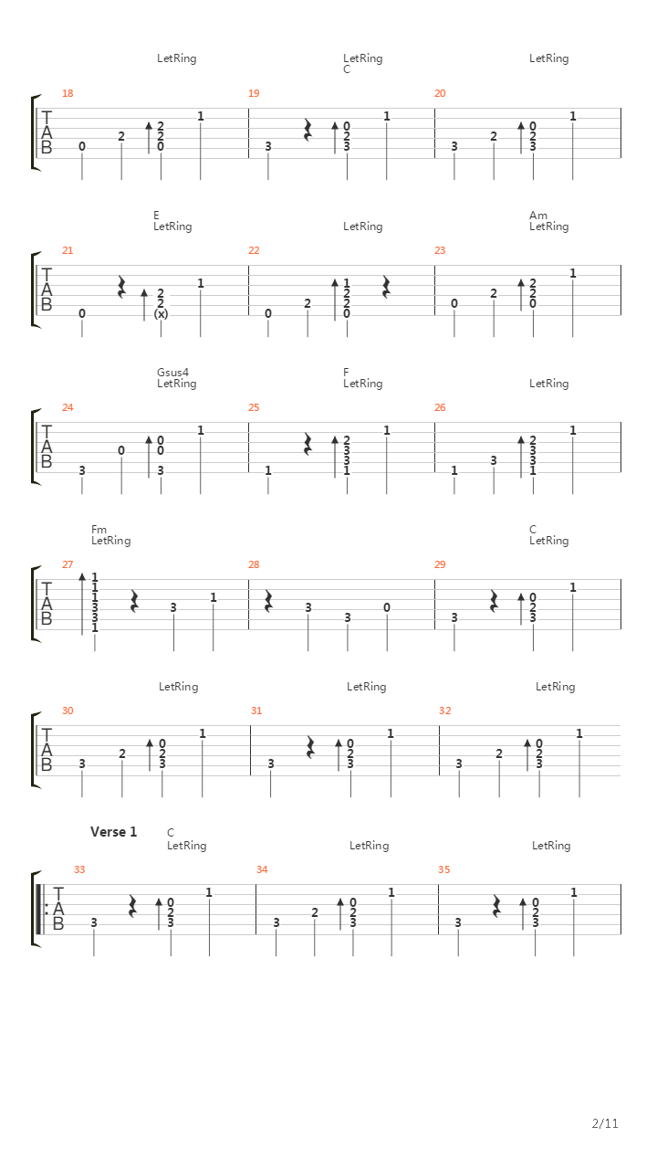 I Will Follow You Into The Dark吉他谱