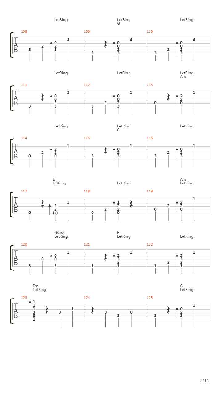 I Will Follow You Into The Dark吉他谱