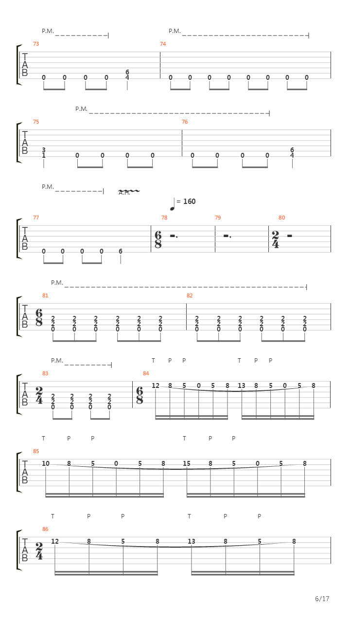 Empty Words吉他谱