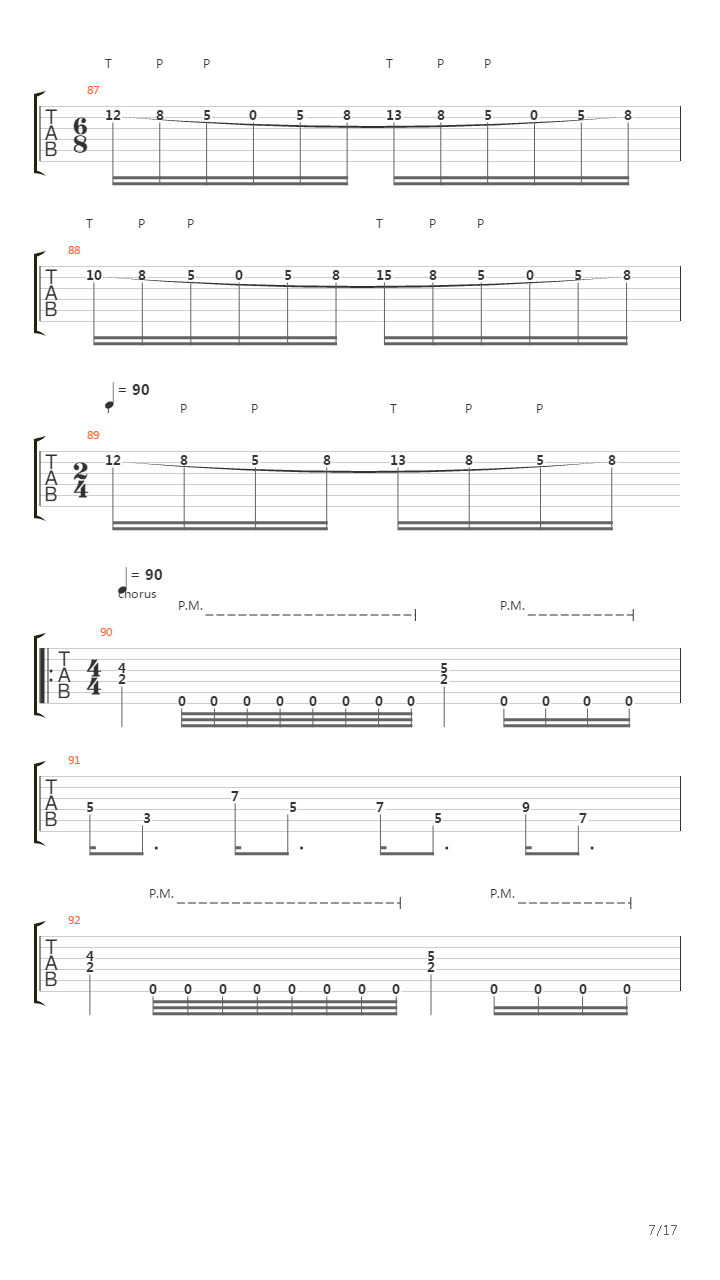 Empty Words吉他谱