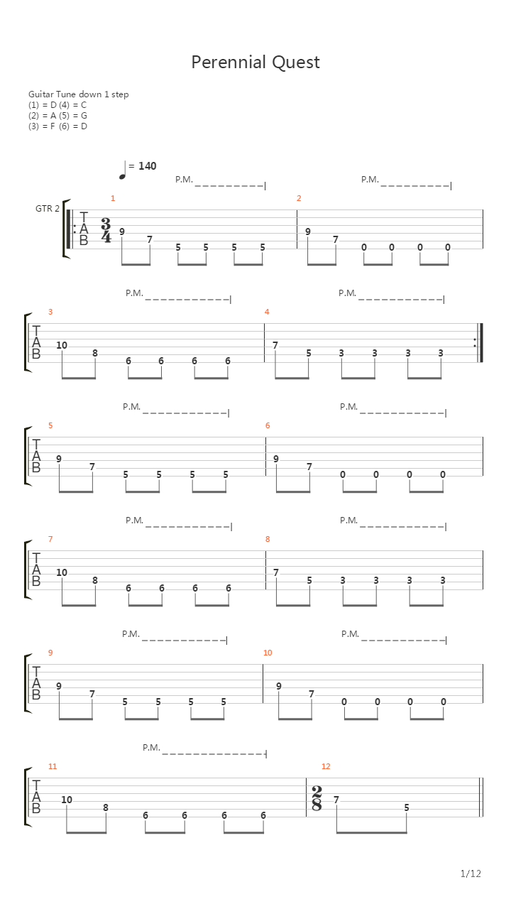 Perennial Quest吉他谱