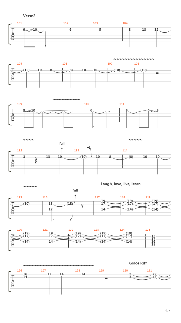 Grace吉他谱