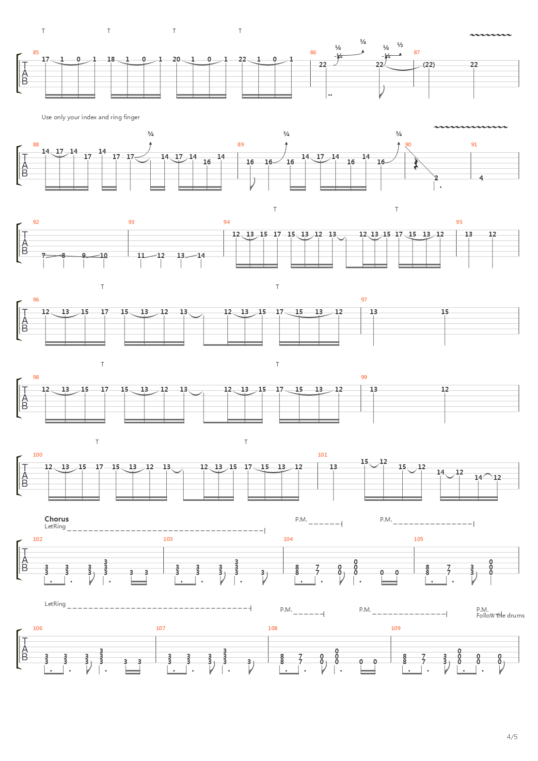 Arterial Black吉他谱