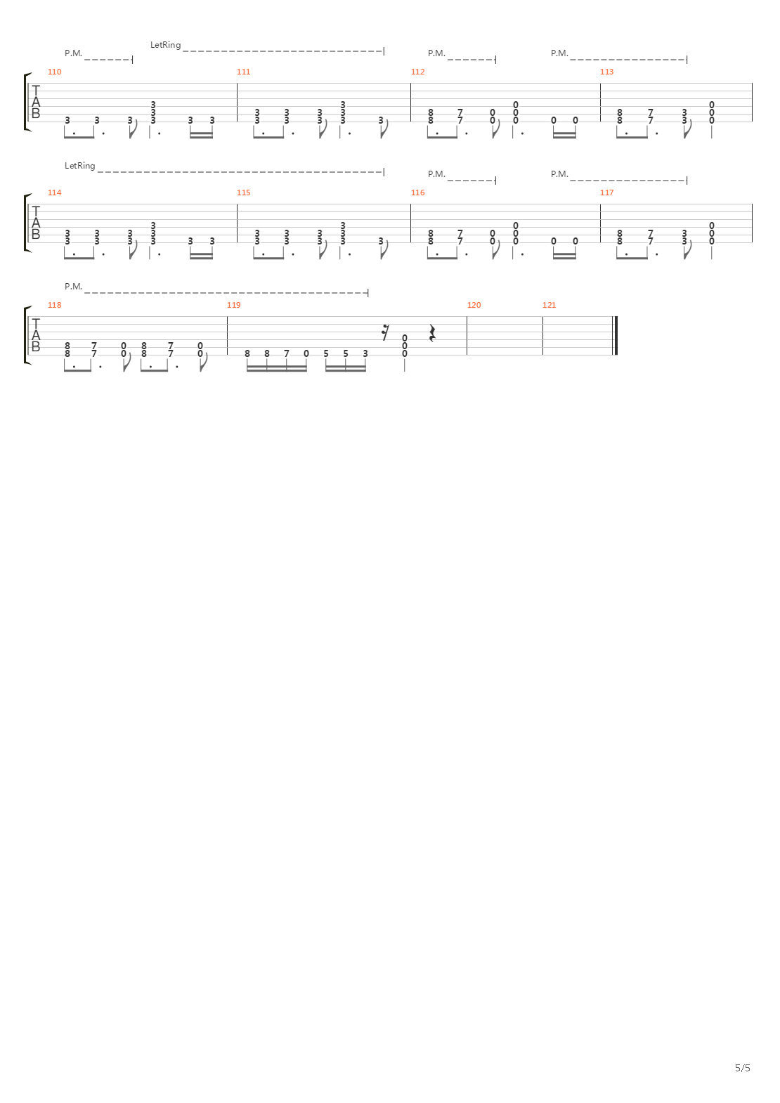Arterial Black吉他谱