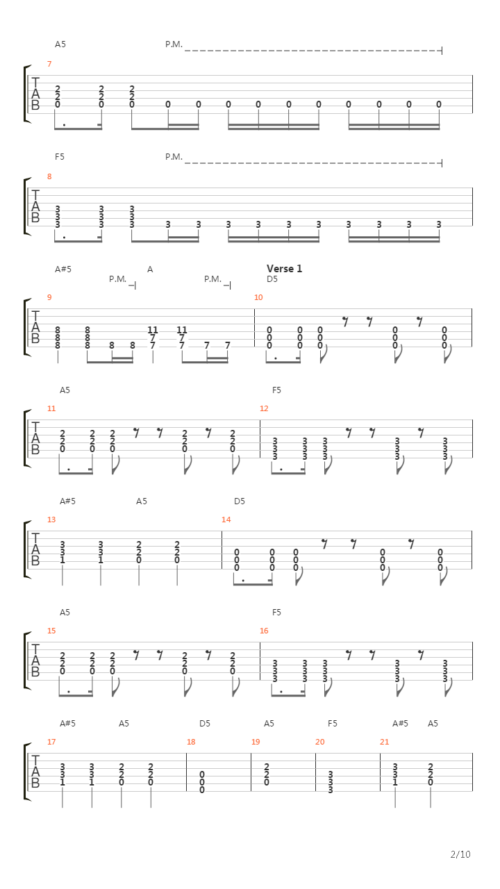 Arterial Black吉他谱