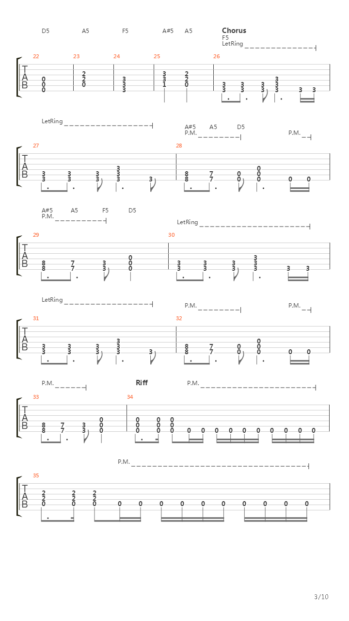Arterial Black吉他谱