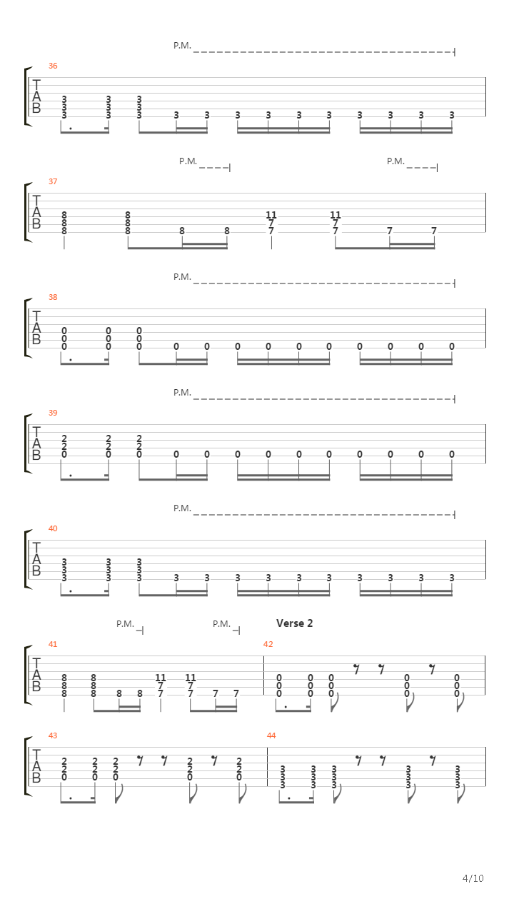Arterial Black吉他谱