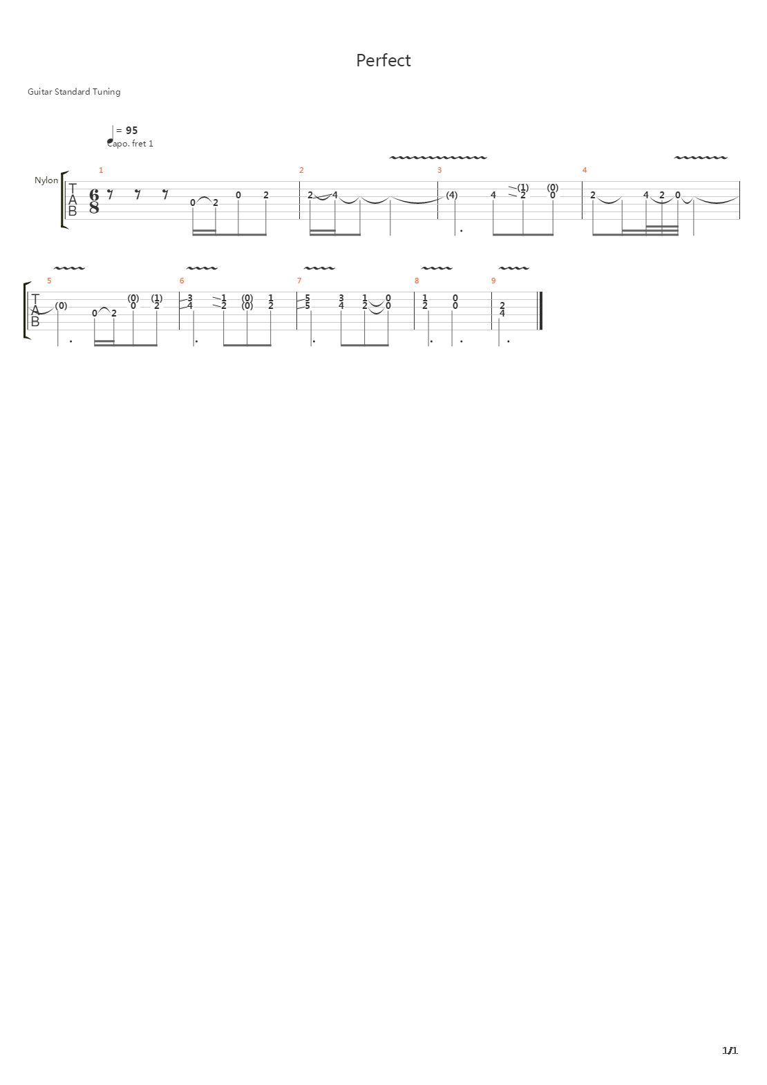 Perfect吉他谱