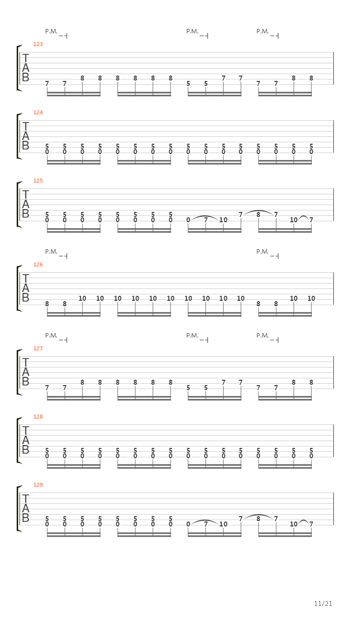 Swing The Axe吉他谱