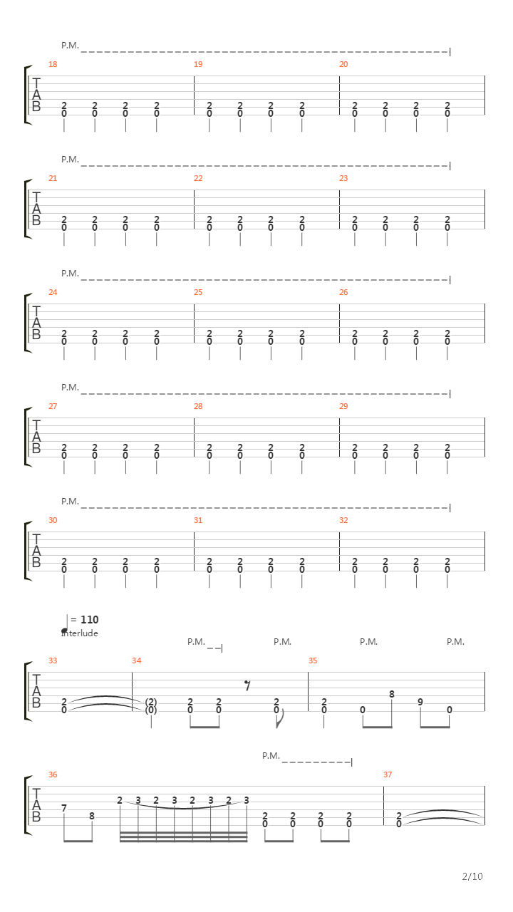 Intro Chaos吉他谱
