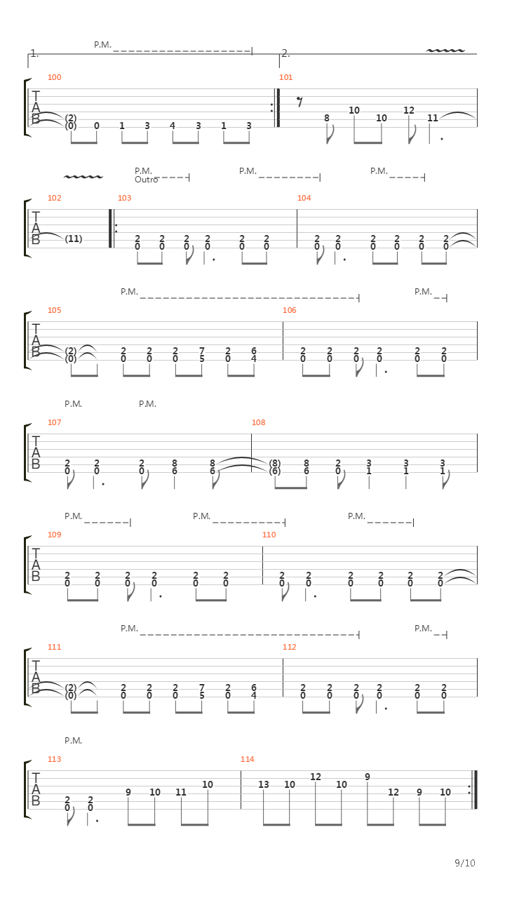 Intro Chaos吉他谱