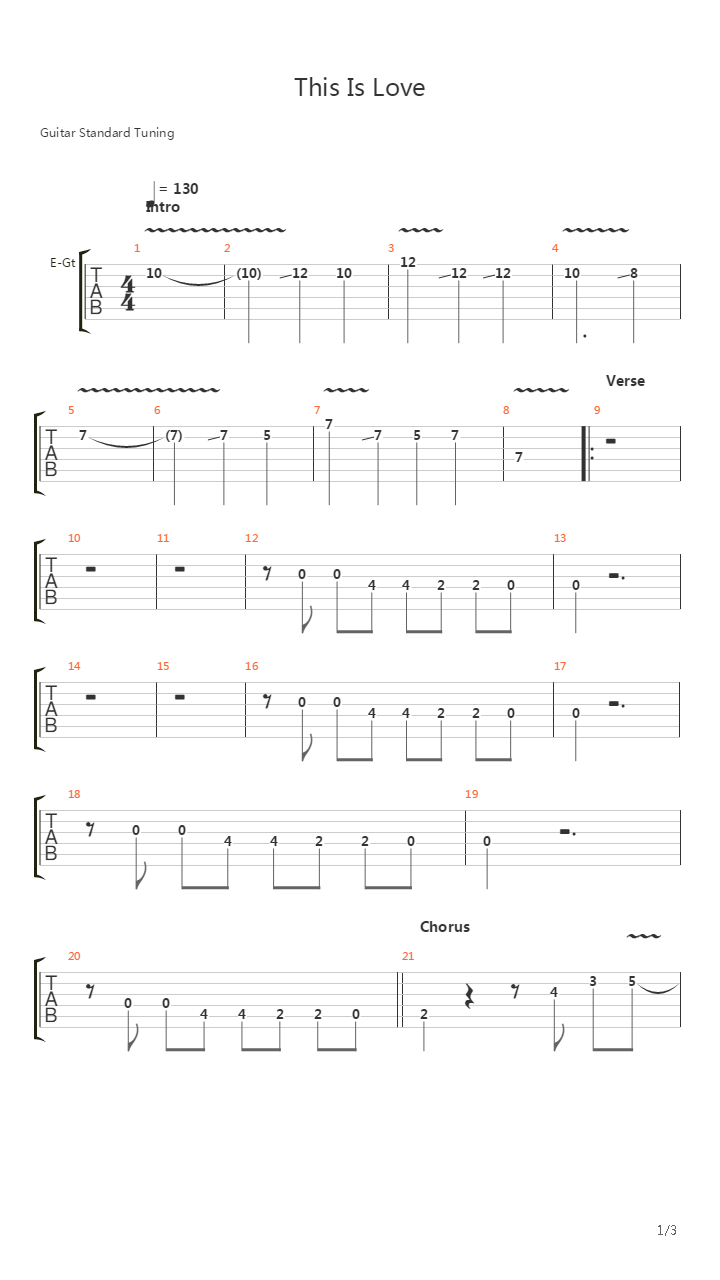 This Is Love吉他谱