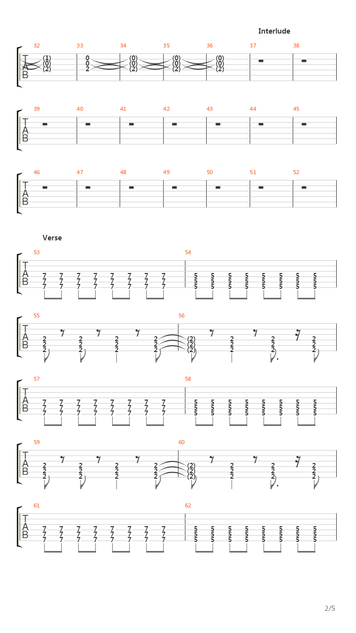 The Sound Of Letting Go吉他谱