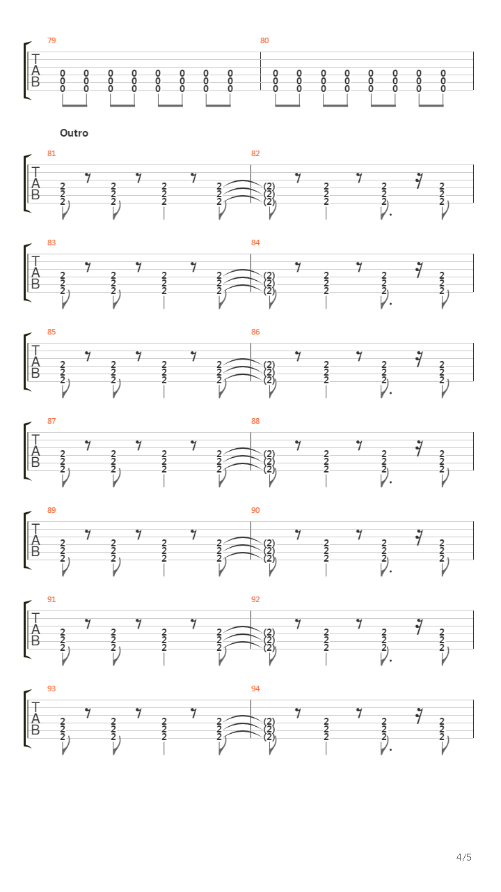 The Sound Of Letting Go吉他谱