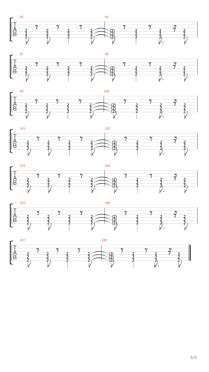 The Sound Of Letting Go吉他谱