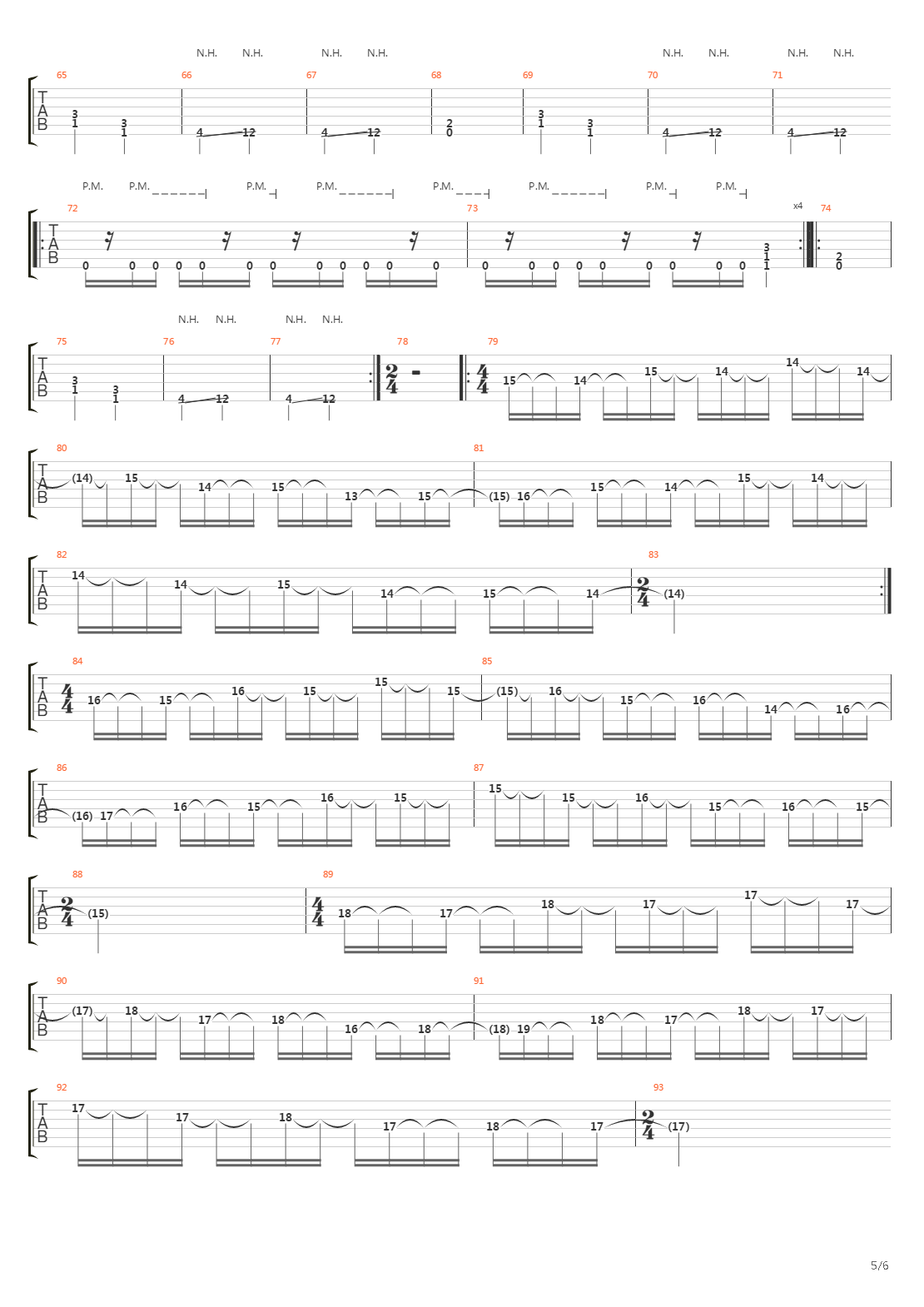 The Cleric吉他谱