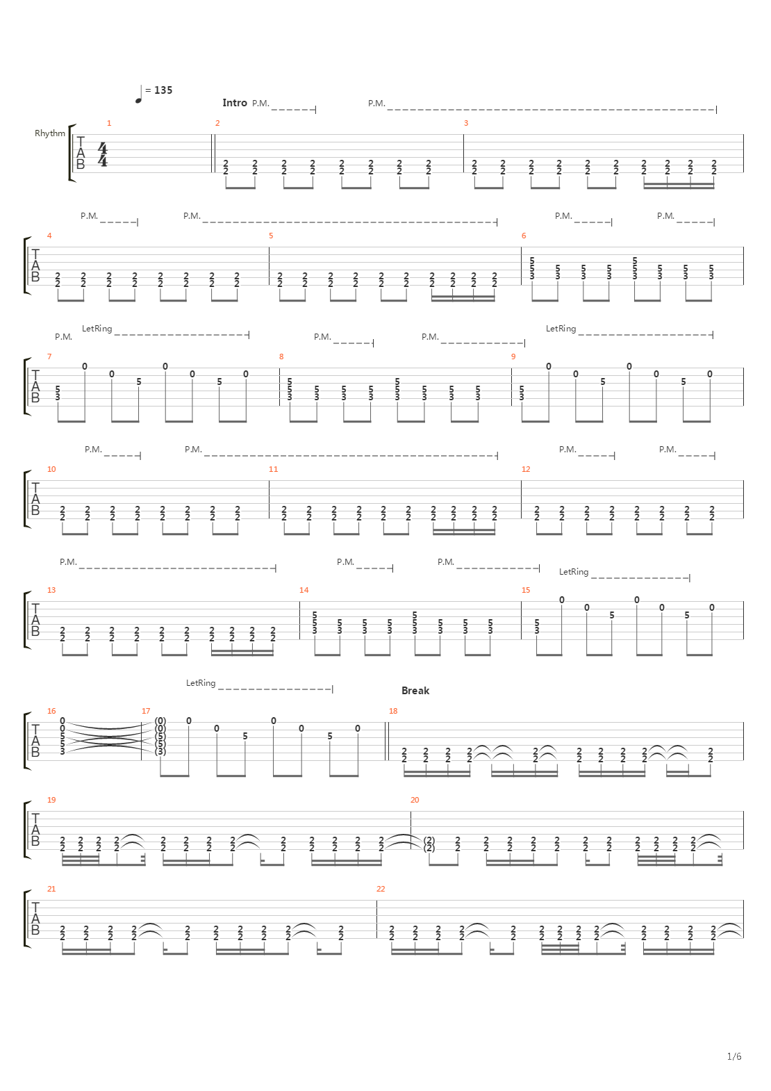 Tunnels吉他谱