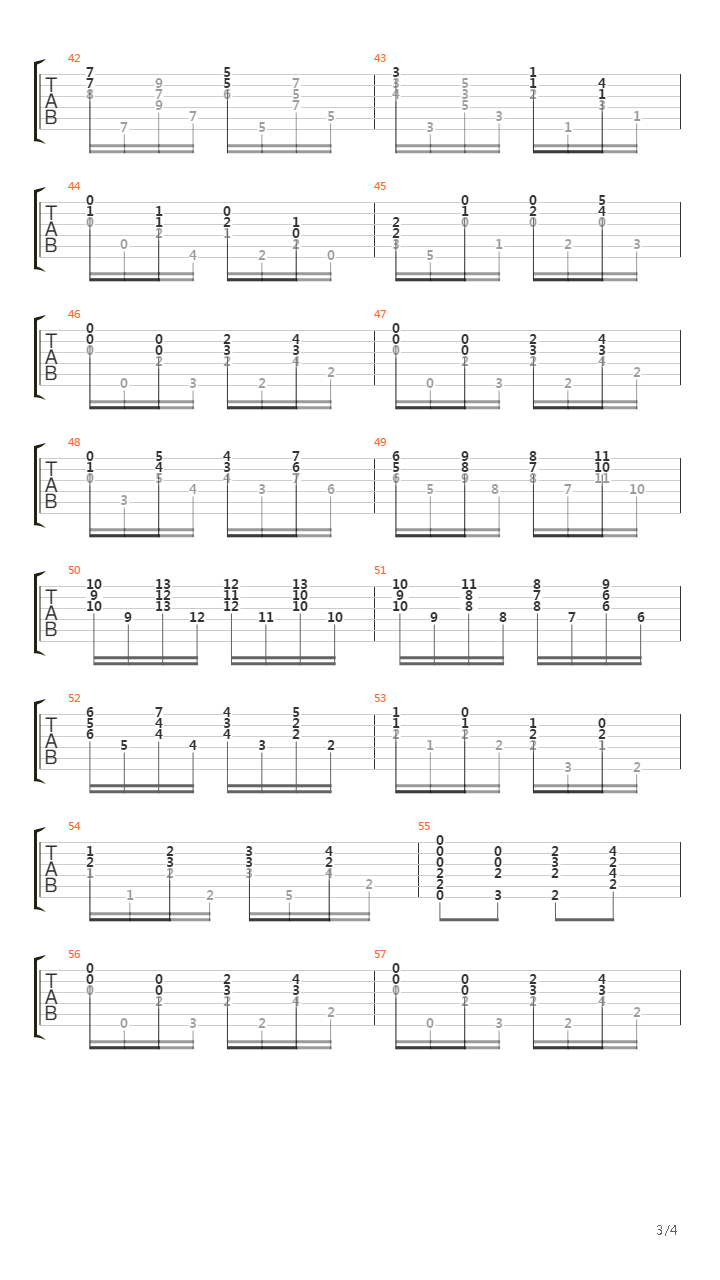 Estudio No 6吉他谱