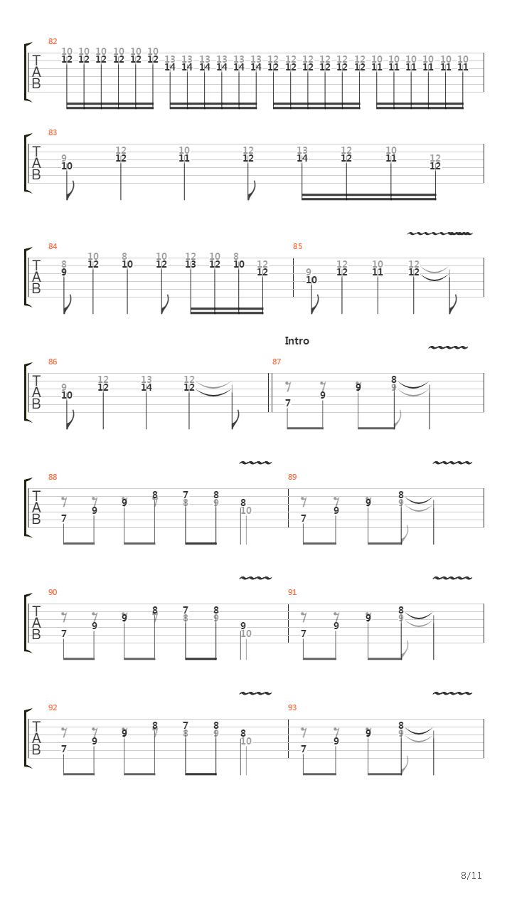 Eraser吉他谱