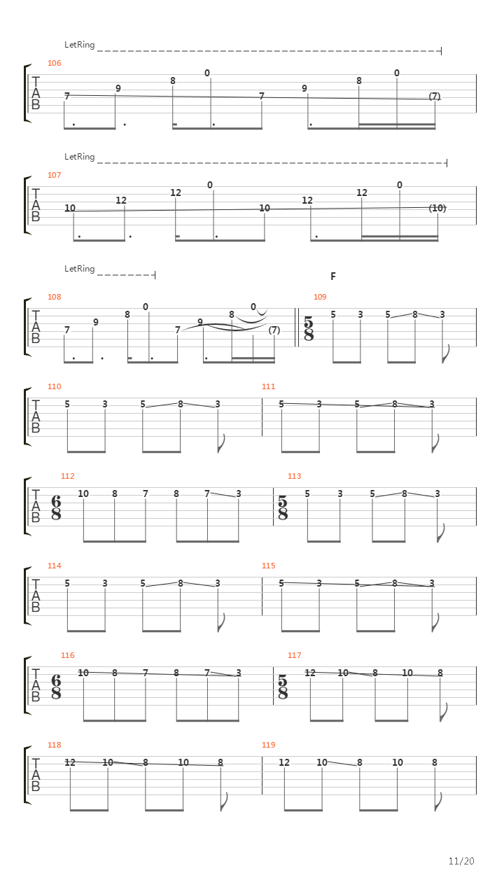 Digital Gerrymandering吉他谱