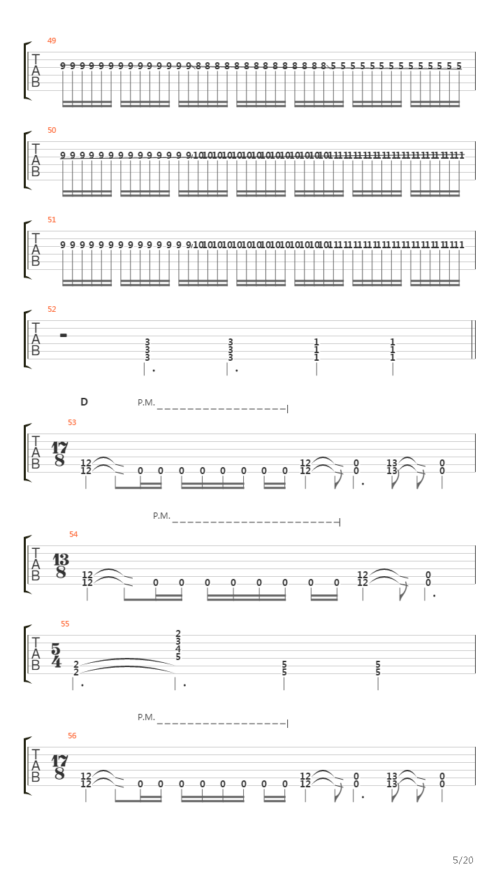 Digital Gerrymandering吉他谱