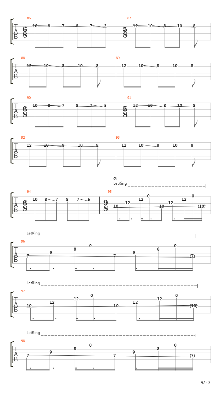 Digital Gerrymandering吉他谱