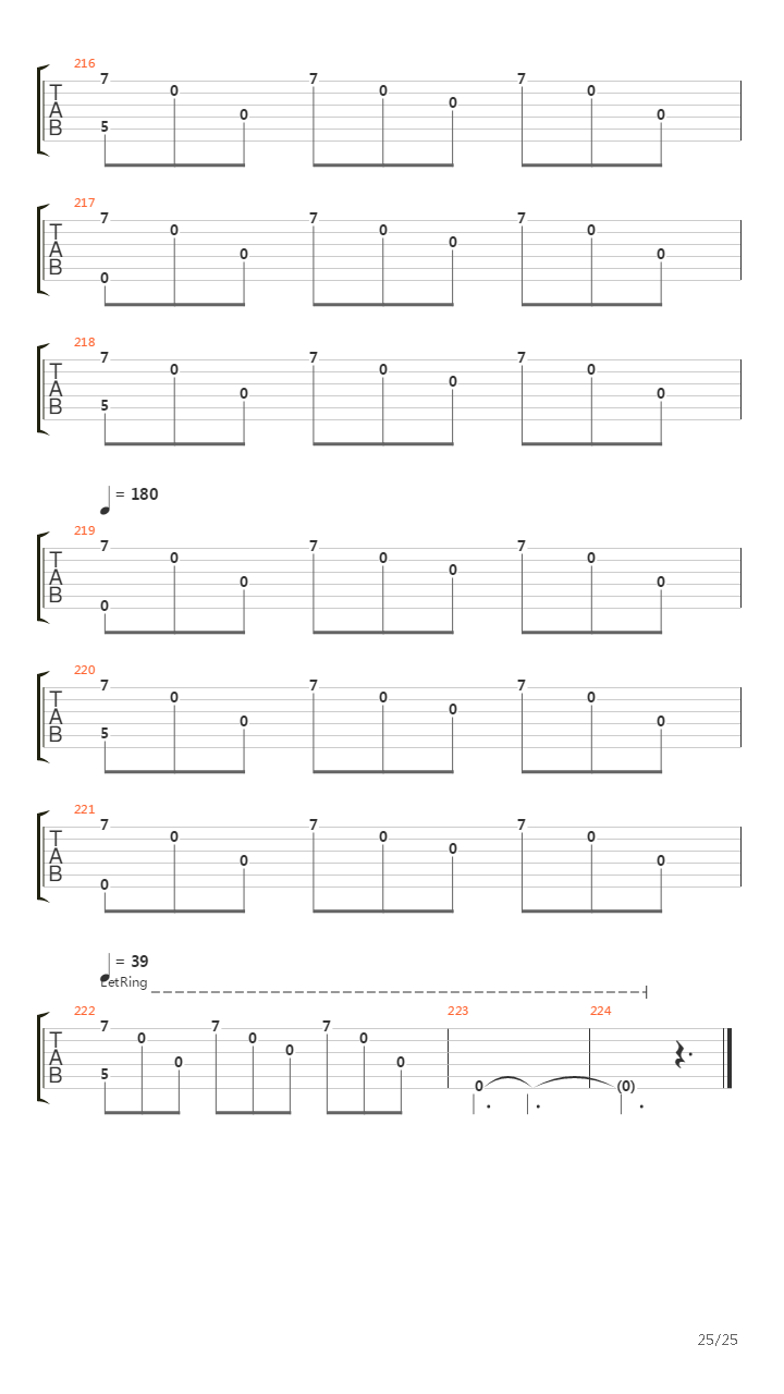Key吉他谱