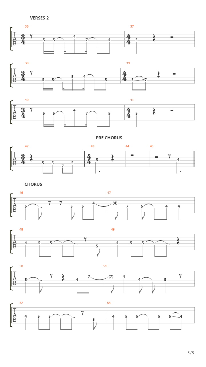 The Past Recedes吉他谱