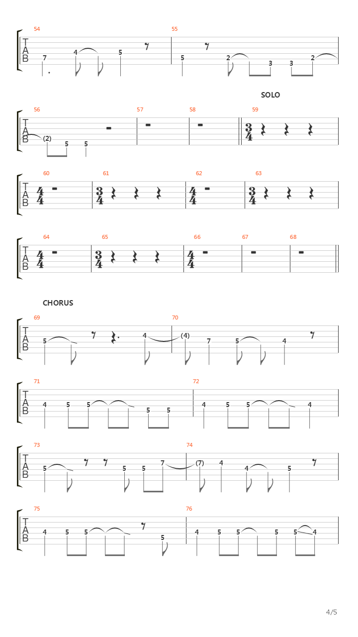 The Past Recedes吉他谱