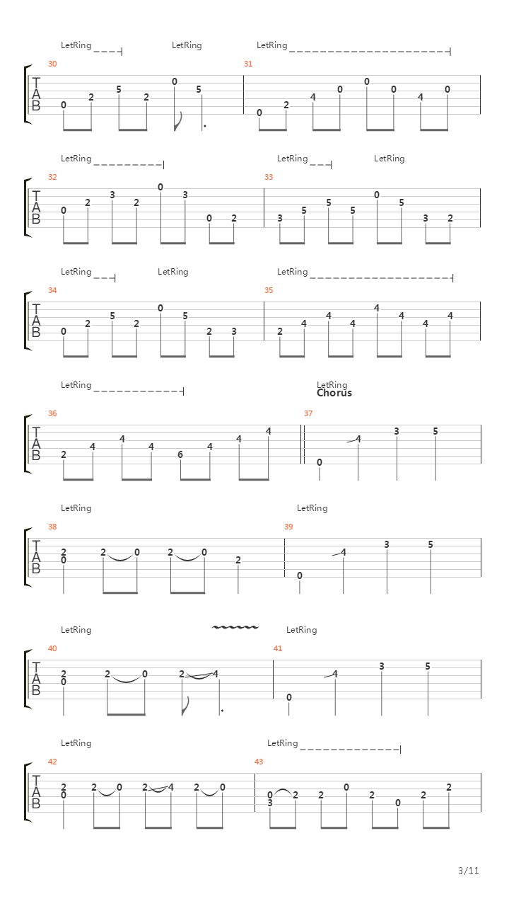 Beginning Of The End吉他谱